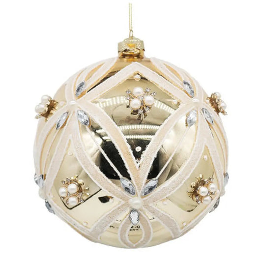 Sfera decorativa Extravagance in vetro oro Ø15 cm