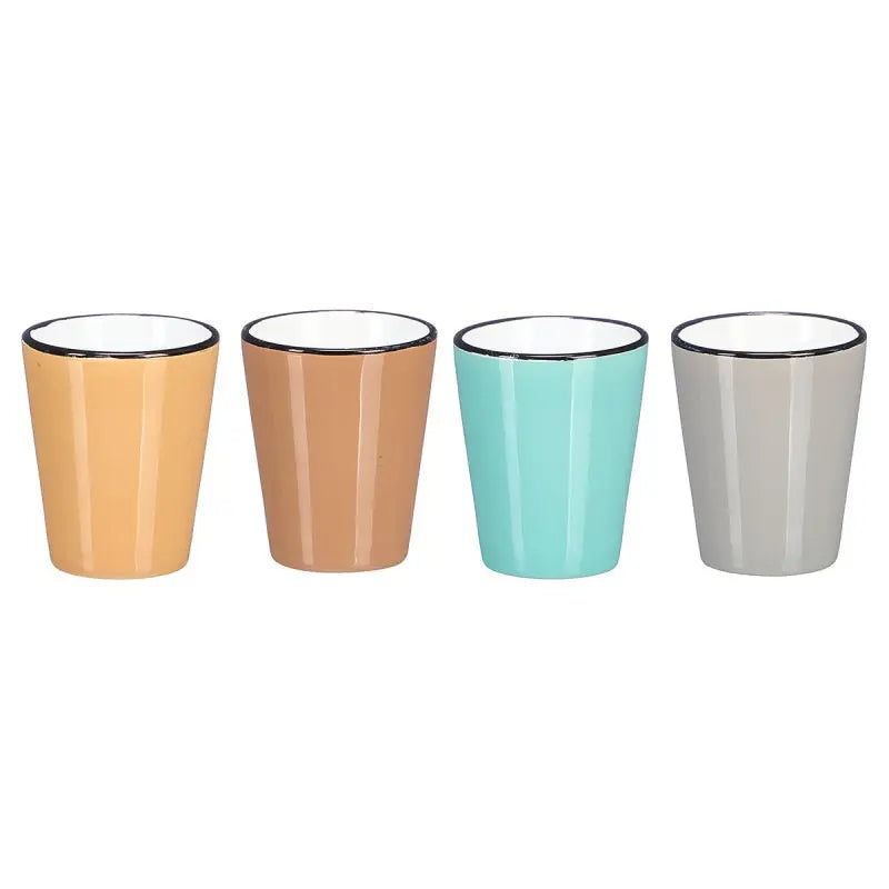 Ceramic glass 90 ml assorted light colors
