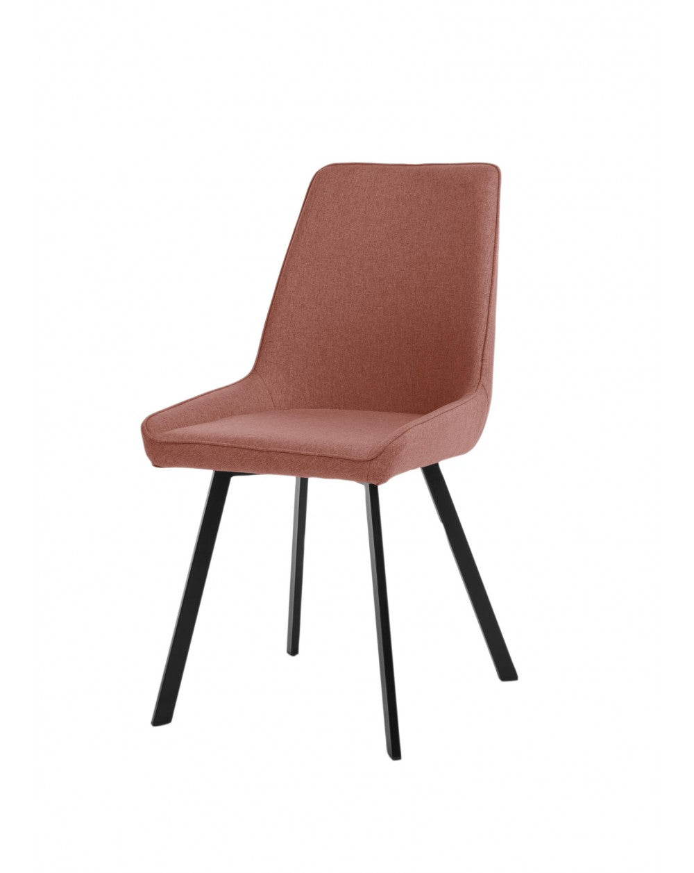 4x Sedia in Microfibra Ruggine - Fox