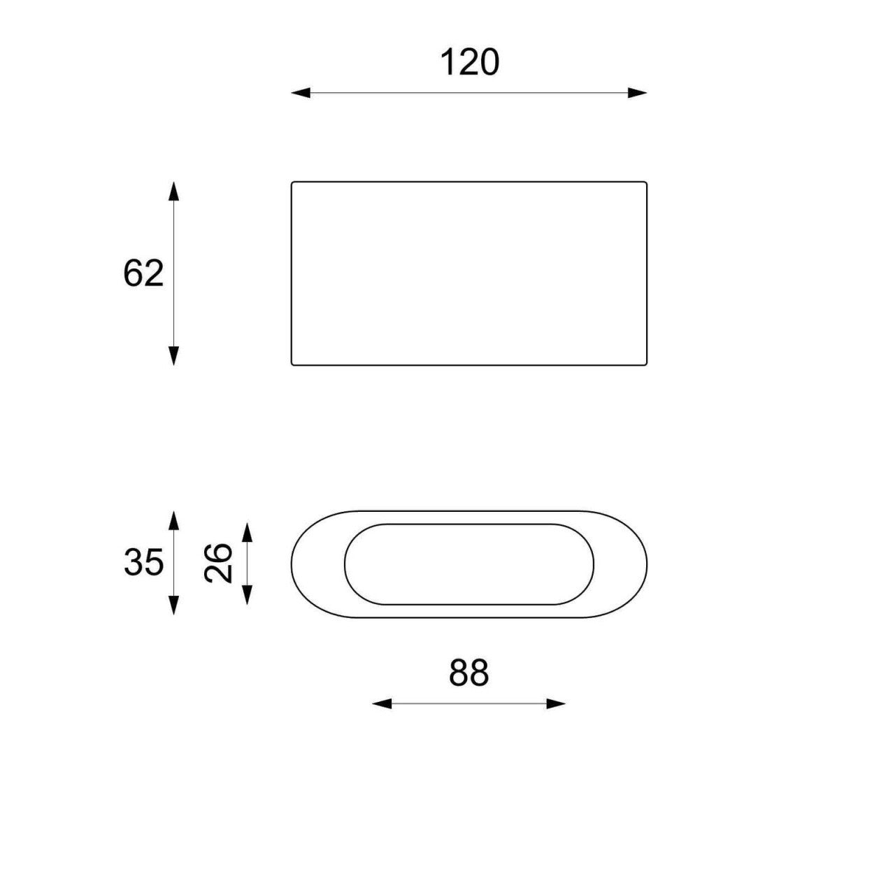 Tavolino moderno pietra beige cm 120 x 62 x h 35