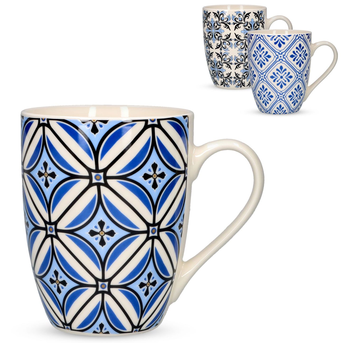 Taza Azulejos New Bone China 340 cc surtido