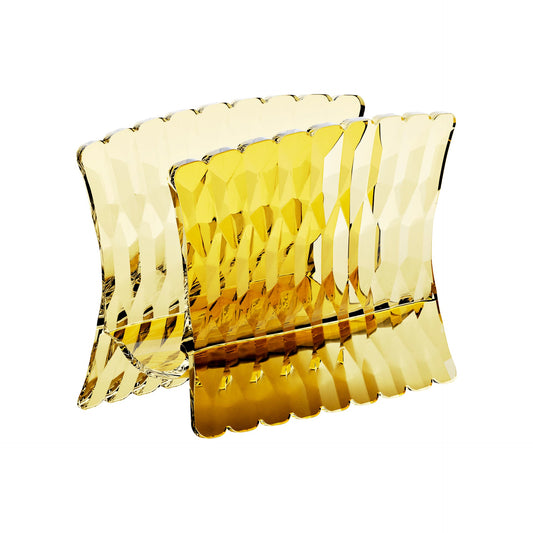 Vanity napkin holder saffron yellow 15.2x7.6x h11 cm
