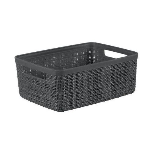 Curver Jute S dark gray basket 26.5x20x10.5 cm h