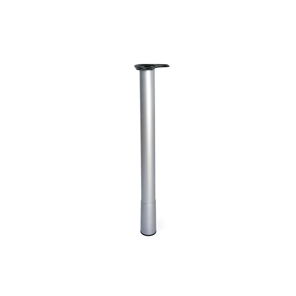 Patas de mesa Conus D60 mm, H687-800 mm, Acero y tecnplástico, Aluminio pintado