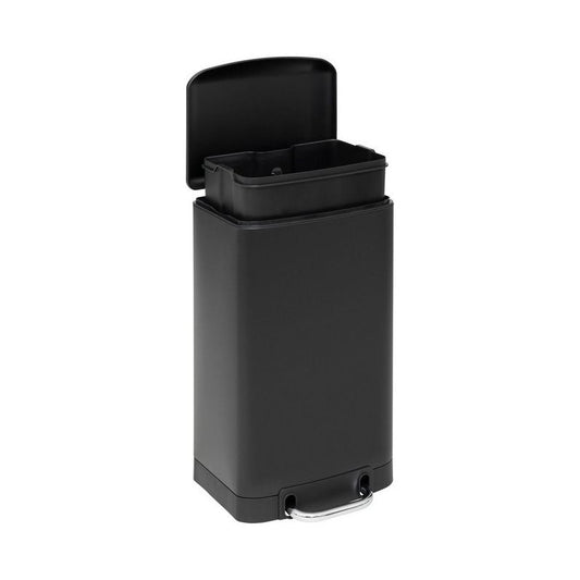 Ariane black metal pedal bin 20 L