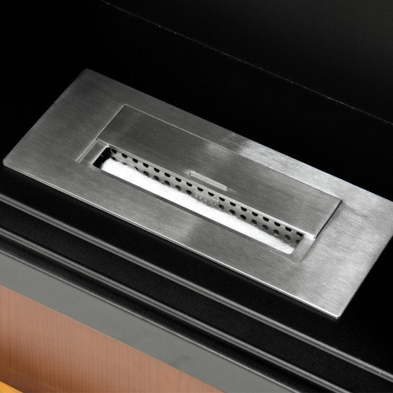 Camino a bioetanolo biocamino da terra Cambridge in legno Marrone 110x37x h102 cm