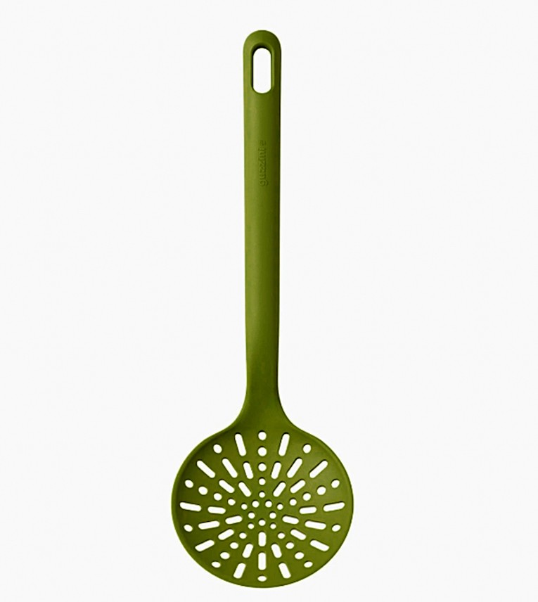 Runder Skimmer von Chefline, avocadogrüne Farbe