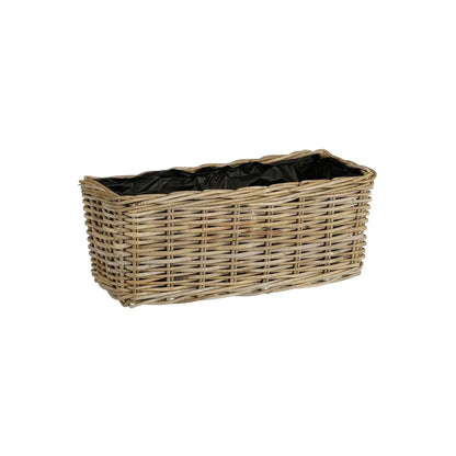 Cesta Marcia piccola rettangolare grigia