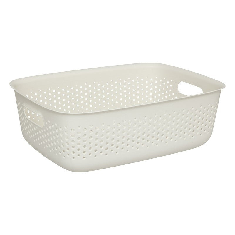 Multipurpose plastic bin Tila cream 10 L