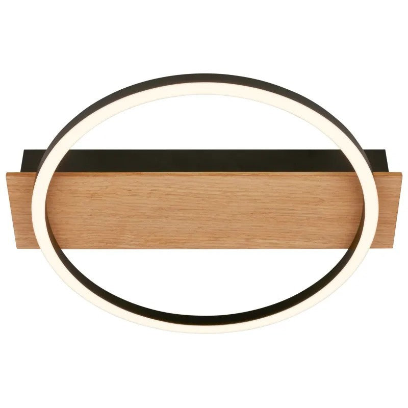 Kada Plafón LED 34x30 cm 15w 1400lm madera negra