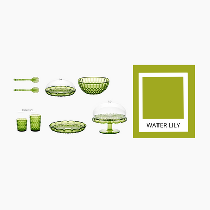 Vanity-Kuchenform-Set Ø 30 x H16 cm, Seerosengrün