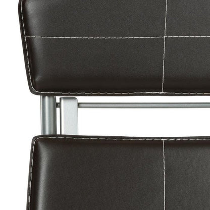 Silla plegable marrón 40,5x40x83h cm