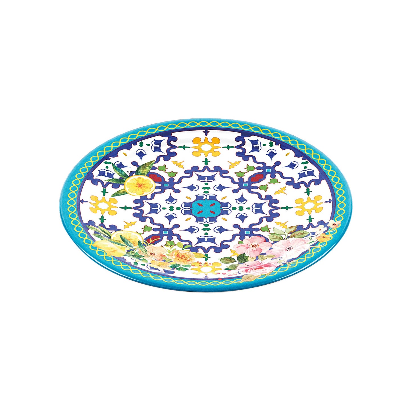 Piatto dessert Flower&Lemon Ø21,5 cm