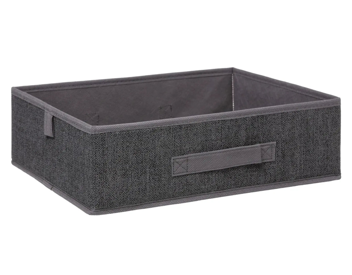 Caja organizadora gris oscuro 36x28x11h cm