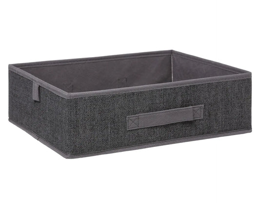 Dunkelgraue Organizerbox 36x28x11h cm