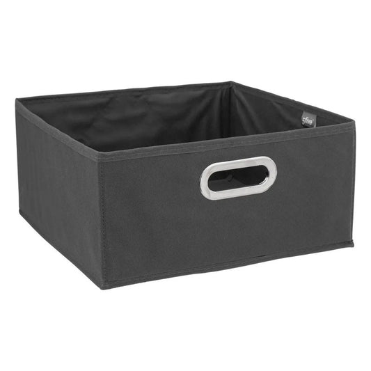 Dunkelgraue Aufbewahrungsbox 31x15 cm