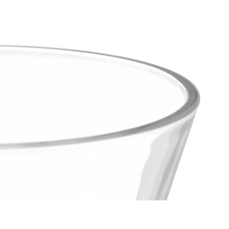 Vaso cónico con base transparente de 230 ml.