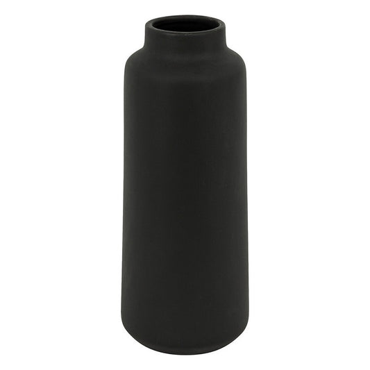 Tila Jarrón de cerámica negro Alt. 30 cm