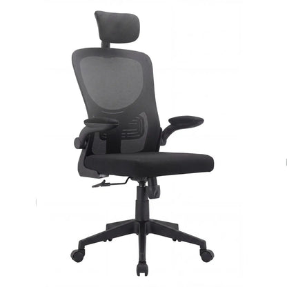Poltrona ufficio Duke nera 59x62xh.112-122 cm