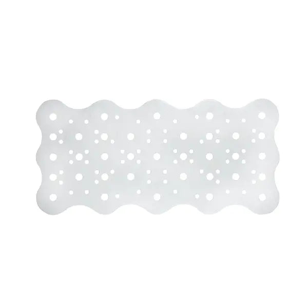 Tappeto vasca Oceano bianco antiscivolo con ventose 33 × 70 cm