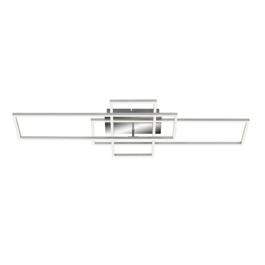 Briloner Deckenleuchte, CCT-LED, 104 cm, 2 x 19 W, 2500 lm, Chrom