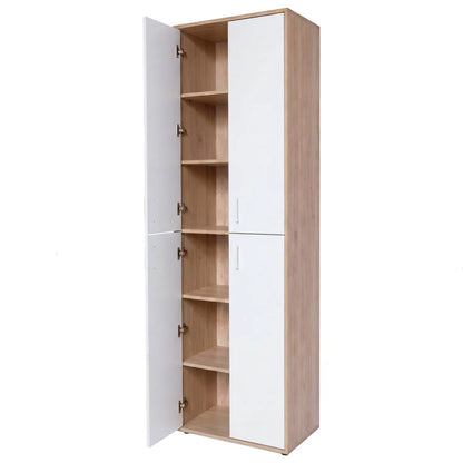 Armadio oak bianco 4 ante 60x34x180 cm