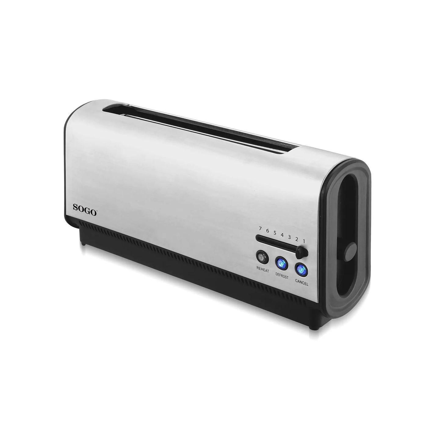 Tostadora de acero inoxidable de ranura larga de 900W