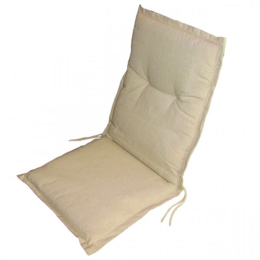 Cuscino per schienale basso ecru cm 90x45x5