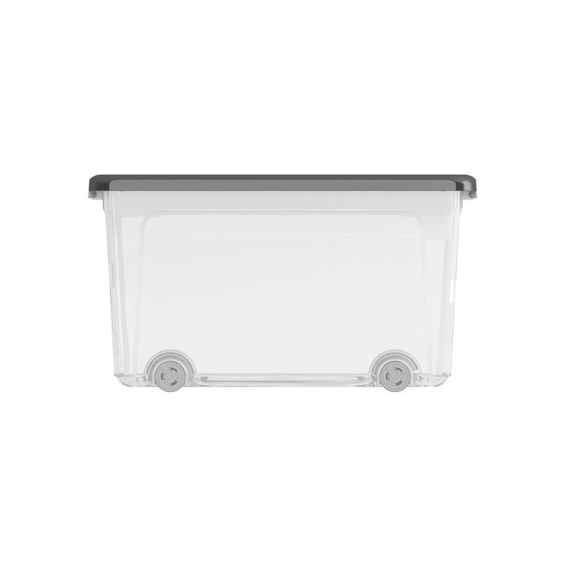 Kis W Box contenedor alto con ruedas, gris 31,5x39x56,5 cm h