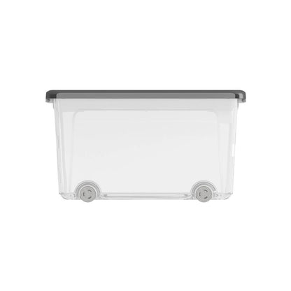 Kis W Box contenedor alto con ruedas, gris 31,5x39x56,5 cm h