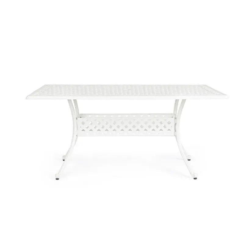 Rectangular outdoor table Ivrea white 90x160 cm