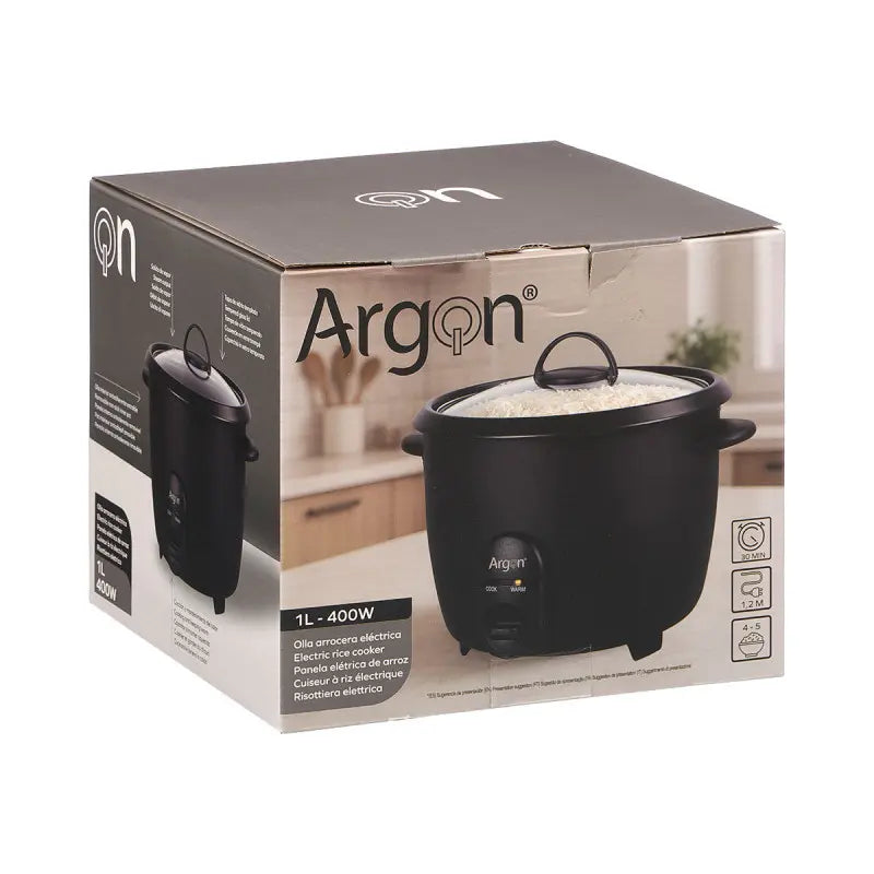 Arrocera eléctrica negra mate 1.8L 700W