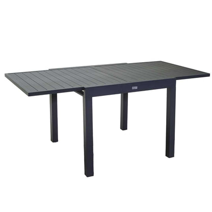 Tavolo sullivan in alluminio antracite allungabile h73 cm