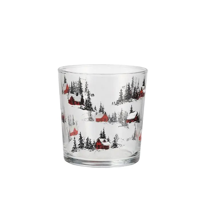 Set 3 bicchieri in vetro White Silence da 35 cl
