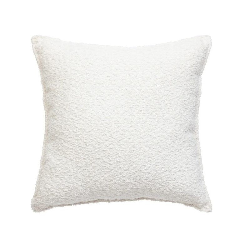 Saona Bouclettekissen weiß elfenbein 45x45cm