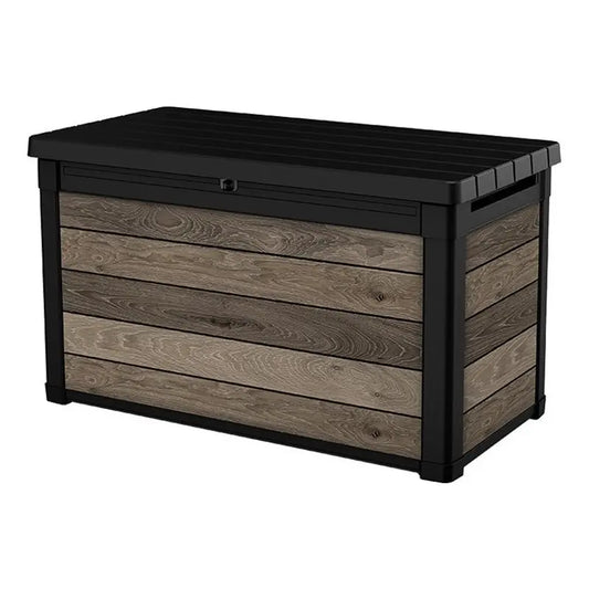 Keter Signature Deco Box 100g walnut trunk 122.9x62.1x70.6 h cm