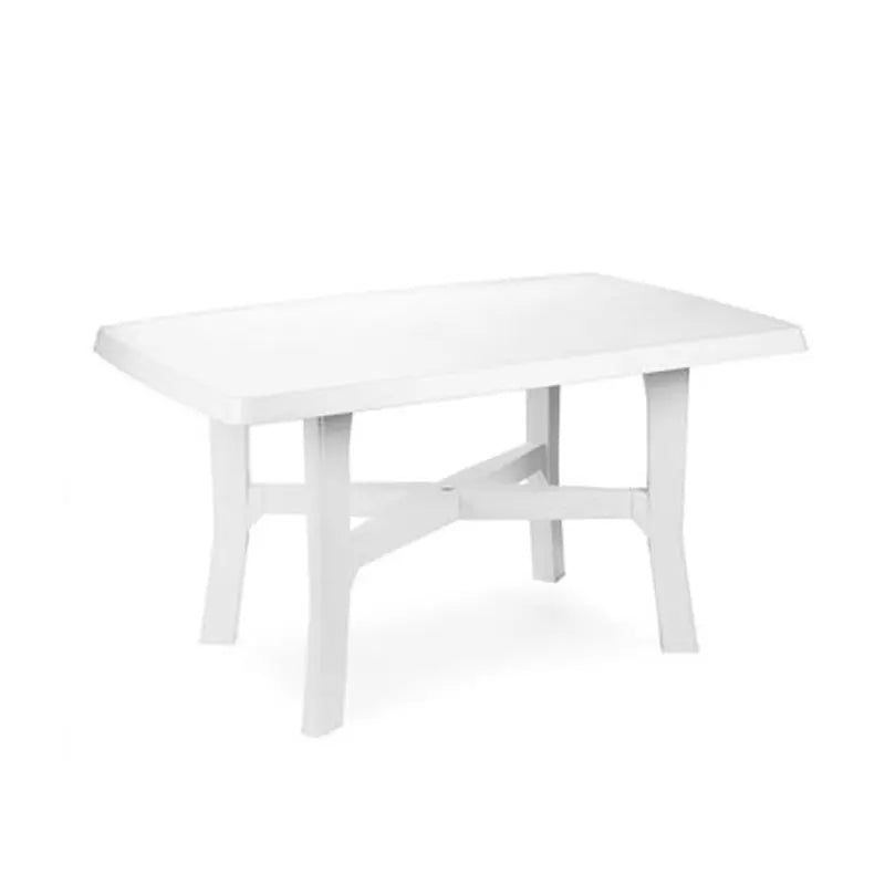 Rodano white rectangular table 138x88x72h cm