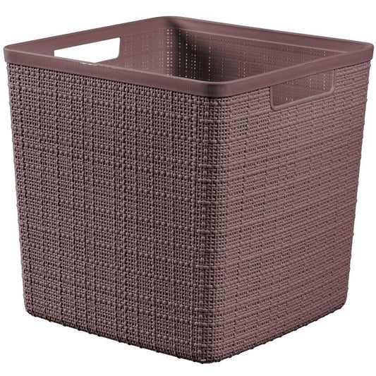 Curver Jute brauner quadratischer Korb 17l cm 28x28x27 h