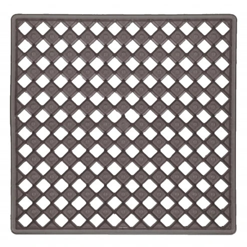 Tappeto doccia Enigma grigio fumé antiscivolo con ventose 50 × 50 cm