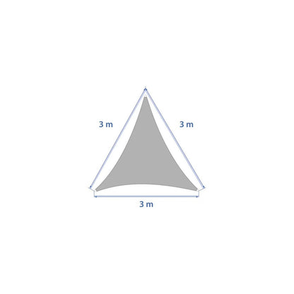Elyora 3x3x3 Schiefer-Sonnensegel
