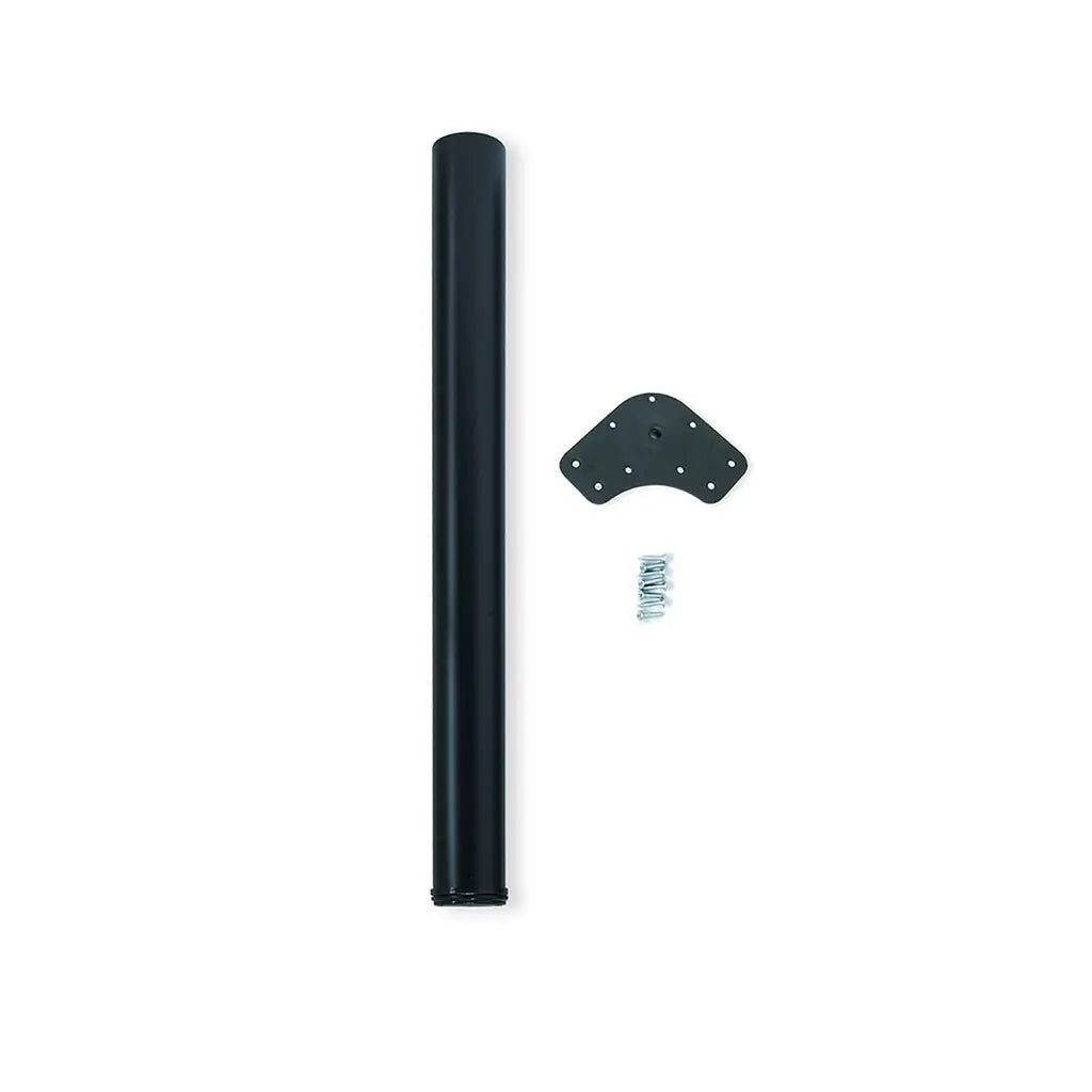 Black table legs D60 mm H870 mm, Steel, Black painted