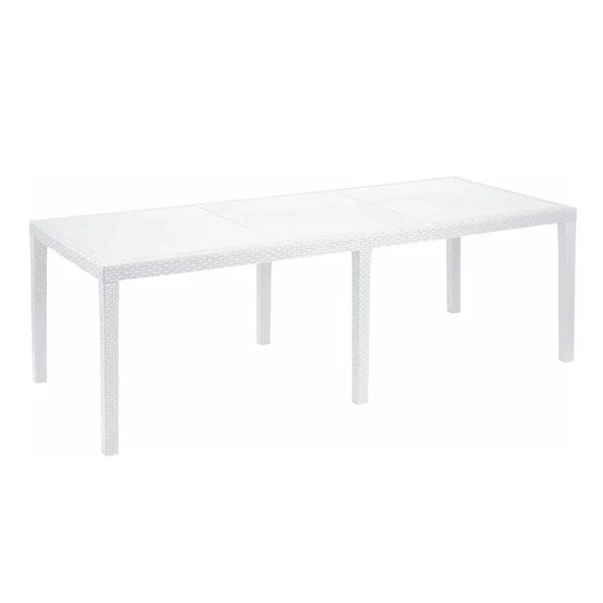 Mesa extensible Queen blanca 200x90x72h cm