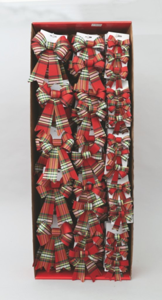 Fiocchi PVC assortiti rossi a quadri