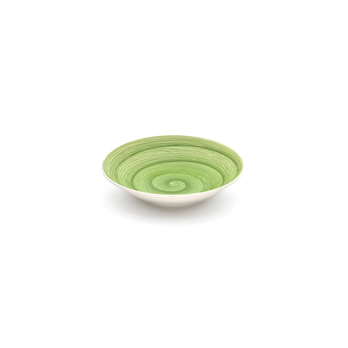 Lime memento table soup plate in hand-painted ceramic Ø 23.5 cm
