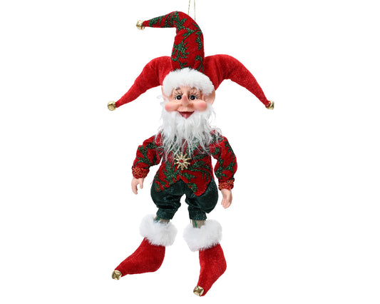 Red Christmas elf h. 60cm