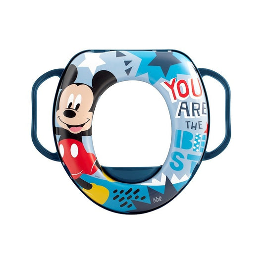 Disney Mickey Icon Toilettensitzverkleinerer mit gepolsterten Griffen, BPA-frei, ab 24 Monaten