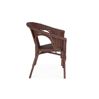Bizzotto Ruby-Sessel aus Rattan mit Korbgeflecht, 58 x 61 x 74 h cm