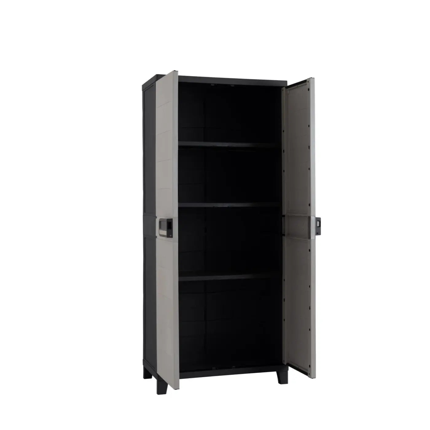 Smart Tuttopiani Wardrobe 4 Shelves in Anthracite Resin 68x39x173 cm