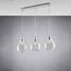 Binario in ferro, vetri Pyrex trasparenti, 3 luci H.41-max 141 Mod.1