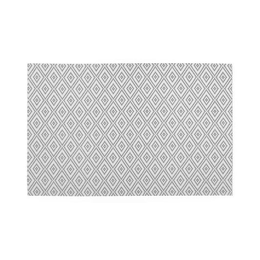 Mantel individual geométrico blanco 45x30 cm